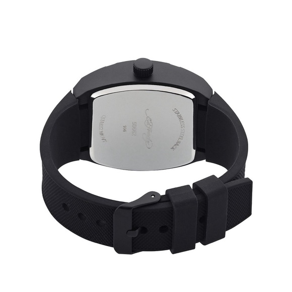 Ed Hardy Men’s Skull Print Dial Matte Black Silicone Strap Analog Watch … - Picture 6 of 7